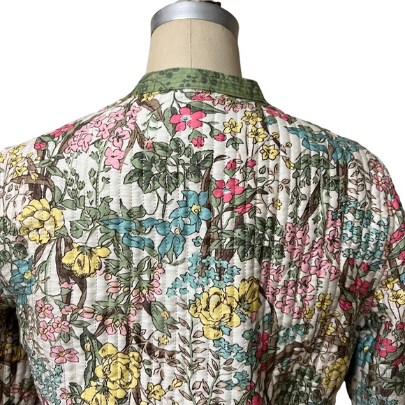 Cottagecore Appleseeds Quilted Jacket Reversible Floral Small - Picture 7 of 11
